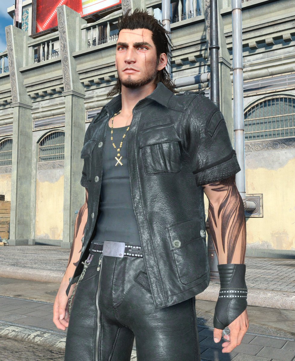 Glorious_Gladio's tweet photo. Gladio's Crownsguard Fatigues, with a shirt! This version has appeared in FFXV media, so I hope everyone that wanted this design in-game enjoys my attempt to recreate it as a mod~ DL: https://t.co/2JrQGvua9v #FFXV #FF15MOD #FF15MODWATCH https://t.co/NaxvLbOMFp