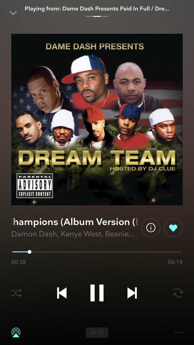 9virgo15_Betty's tweet photo. 🗣 OH NO THE FUCK #TIDAL DIDNT DO THIS SHIT TODAY ....👀😩🙌🏾🙌🏾🙌🏾 #FlashbackNoFriday #RocAFella #ForLife 🗣 WE THE R-O-C HOLLA!!🙌🏾
Beanie snapped tf off on this record do you hear me?!!! 🗣😰😫🙌🏾
Damn I miss these niggas!!! The joy I feel just knowing this is on #Tidal 💯 https://t.co/NWhmFzVa4G