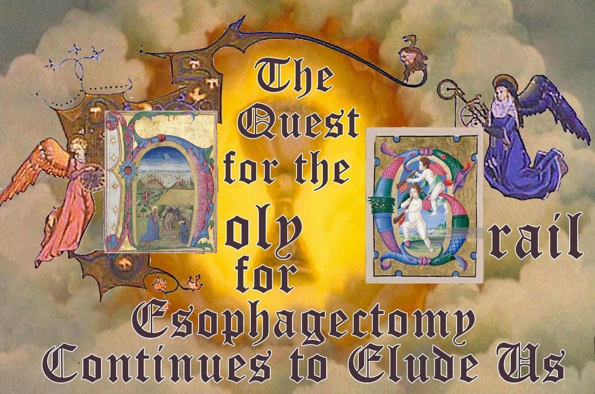 ThoracikRick's tweet image. #BrotherEd's tweet for the last #BESTThoracikJournalClub for the Holy Grail for Esophagectomy.  Happy New Year!