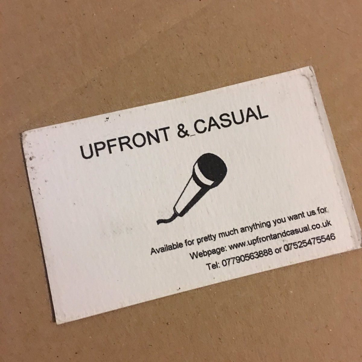 It’s amazing what a good post-Christmas clear out can unearth! This is our first ever business card, almost a decade old. 

#BusinessCard #TexturedCardBecauseWeWereFancy