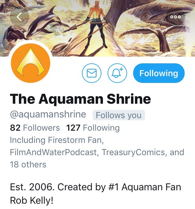 FactoryMirror's tweet image. Attention Aquafans! The Aquaman Shrine is back under original management but in brand-new digs. Be sure to follow the new feed! @aquamanshrine #FWPodcasts #robkelly