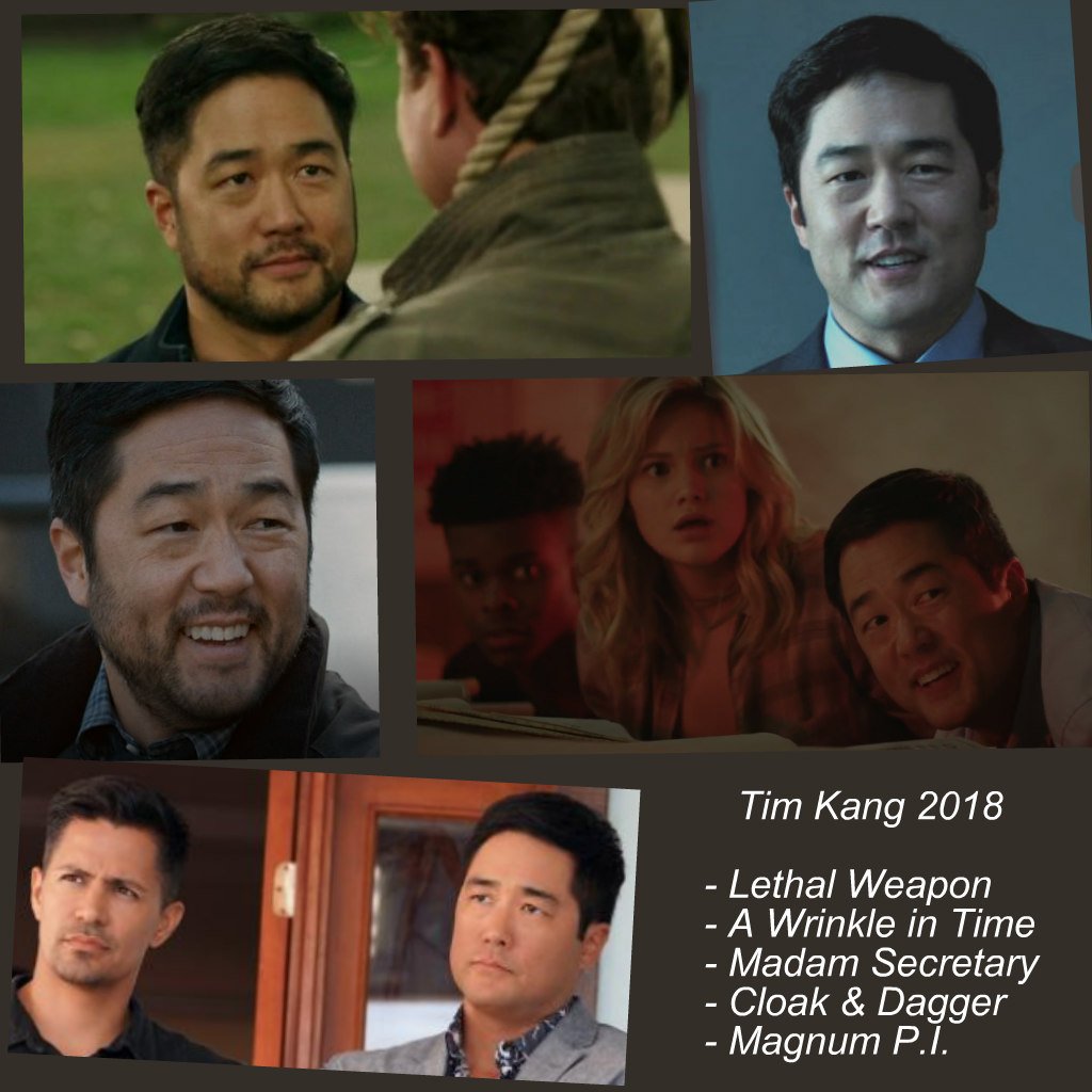 Great year, Tim! 😃Looking forward to seeing even more of your magnificent acting and talent next year!! @Tim__Kang #MagnumPI  @LethalWeaponFOX  @WrinkleInTime  @CloakAndDagger  @MadamSecretary @Ashley_Gable @TM_Tribute