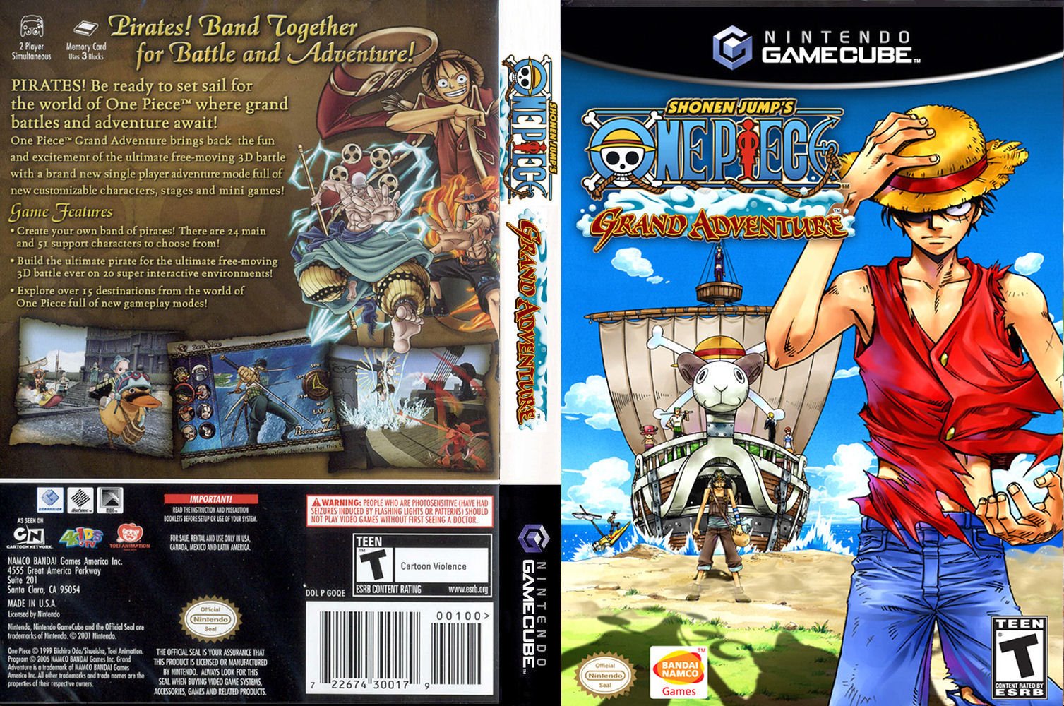 One Piece: Grand Battle!  (GameCube) Gameplay 