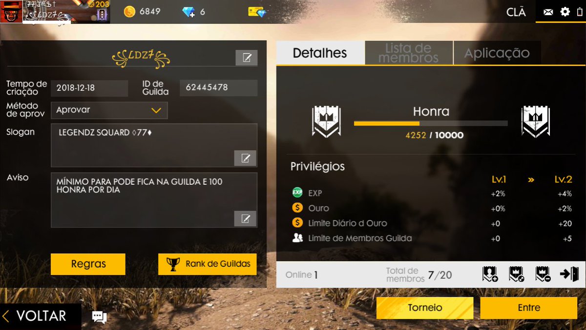 PROCURA DE MEMBROS ON QUE SABE JOGA 
NIVEL MÍNIMO 40 RANQ PLATINA 3 OU 2 
BASTANTE ON JOGA COM A GUILDA 
PEGA 100HORNA POR DIA 
QUEM PEGA 10K DE HORNA GANHARÁ 50$ DE GRIFT CARD 
@TheRealHirus  <a href="/iSkillxD_/">Caio Martins</a>  <a href="/RaparigoS2/">Raparigo #ŁØŞ_Ƥ€ΩỮ€ŇØŞ</a> @VsfGolden @AffzRyan_ @AffzDqddy <a href="/TwGame13/">Twgame</a>  AJUDA COM RT VLW 😎