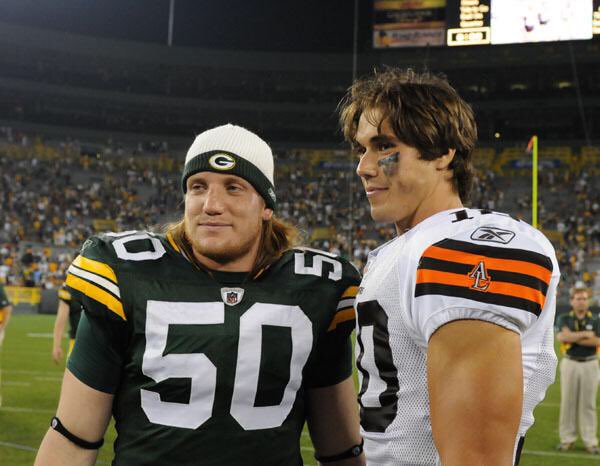 then boyfriend Ohio State LB AJ Hawk 