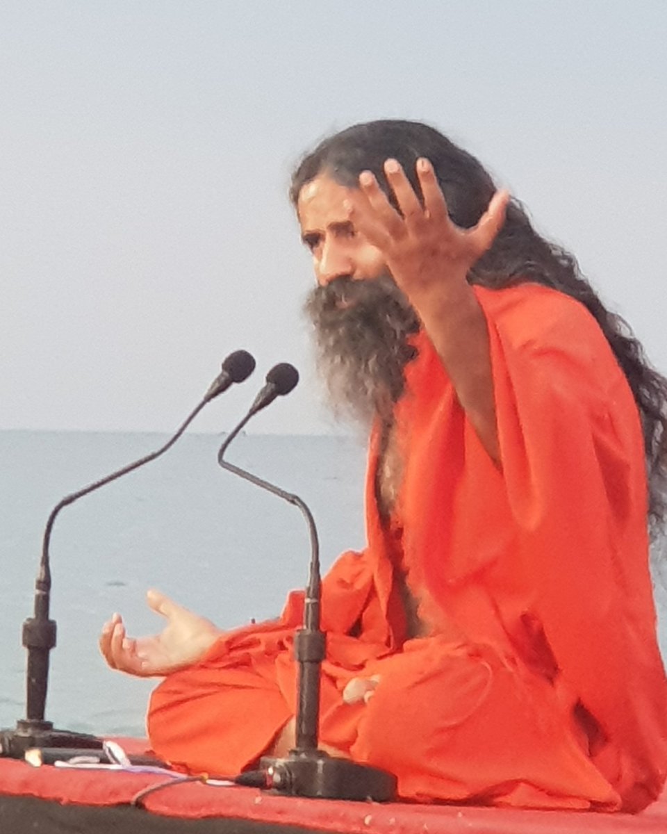 There are 5 types of #Diseases of #Consiousnes 
#Yog and #Meditation  not only cures but also leads you to #Divine Consciousness 
<a href="/yogrishiramdev/">स्वामी रामदेव</a> 
At #Karnataka 
In #BharatVikas Sangam organized #BhartiyaSanskritUtsav