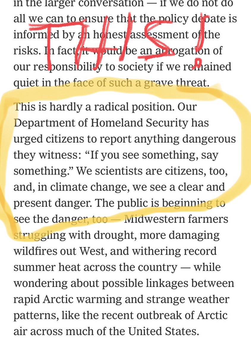 KaminskiMed's tweet image. As a physician-scientist I feel that advocating for #ClimateAction, #GunControl #CleanAir, #healthcare #vaccines is not politics, it is a professional duty! @MichaelEMann articulates it beautifully #IfYouSeeSomethingSaySomething #MustRead #ThisIsOurLane nytimes.com/2014/01/19/opi…