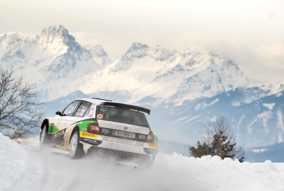 AnneKStein's tweet photo. Getting ready for #JännerRallye in style. 🤩 
#Testday with #JulianWagner done. ❄️🚗💨❄️ https://t.co/oth24nQqpL