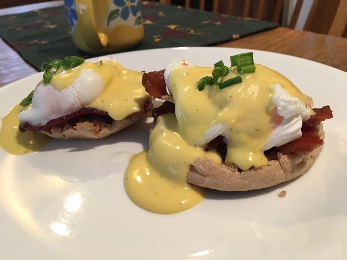 Things are too scary so heres some eggs benedict I just made!