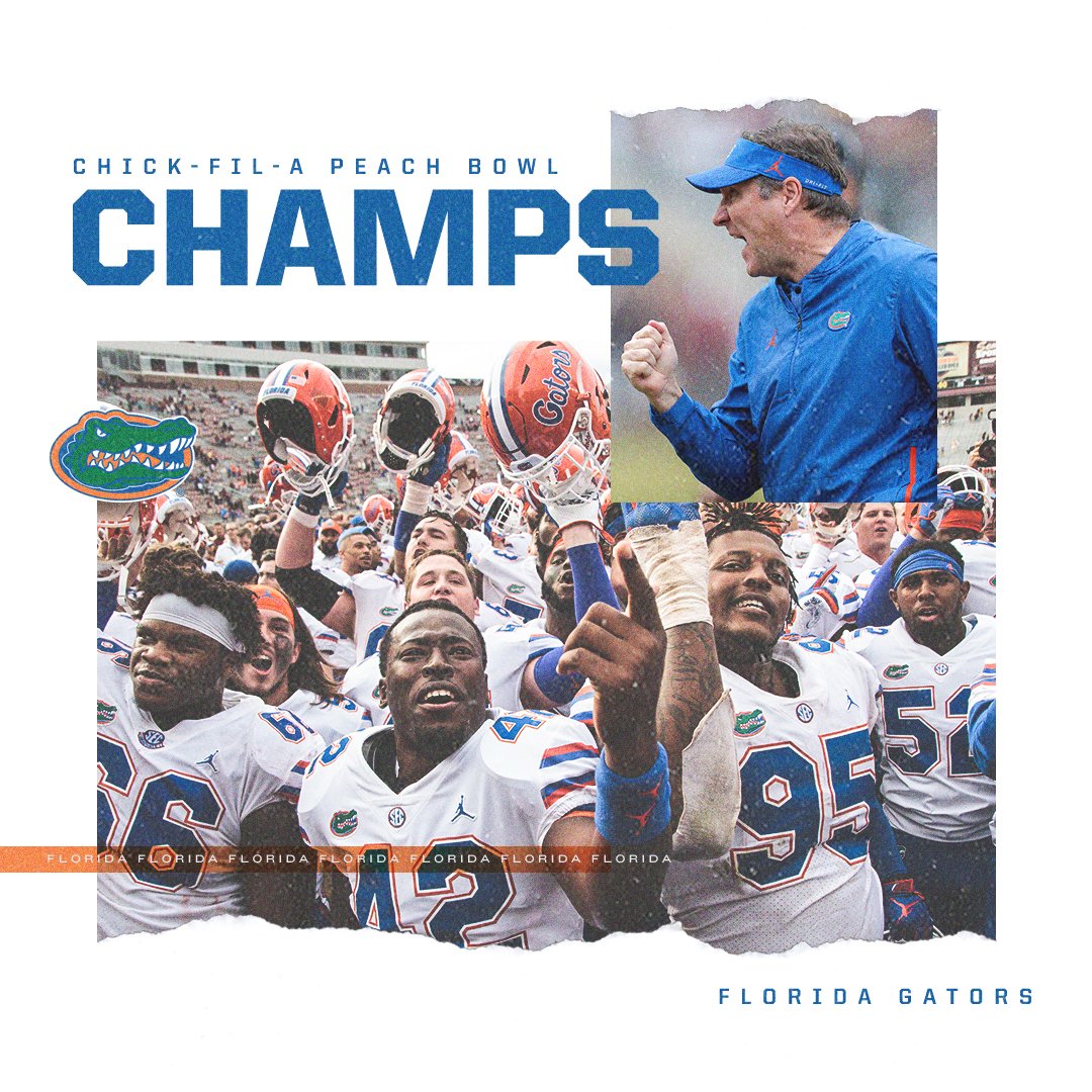 SECNetwork's tweet image. Florida wins the Peach Bowl!

@GatorsFB blows out Michigan, 41-15.