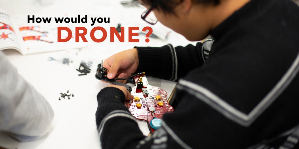 PCSEdventures's tweet photo. One week left to win #STEM DRONES for your school! Make a 60-90 second video answering the question "How would you use drones for good?" and send it to us at https://t.co/KhkAdbFQJ1 for your chance to win! #PCSDrones4Good https://t.co/qqhLoSZSFO
