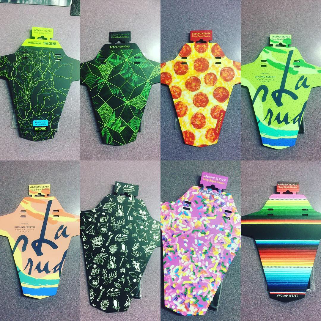 SkagitCycle's tweet image. Looking for a simple yet stylish way to keep mud and water off your face? Check out these Grounds Keeper fenders we got in!