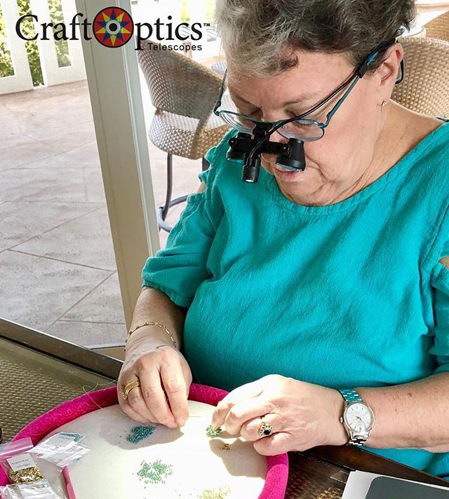 #beadersofinstagram #stitchersofinstagram #quiltersofinstagram #craftoptics “I can see clearly now, the strain is gone!” bit.ly/2rYywPJ