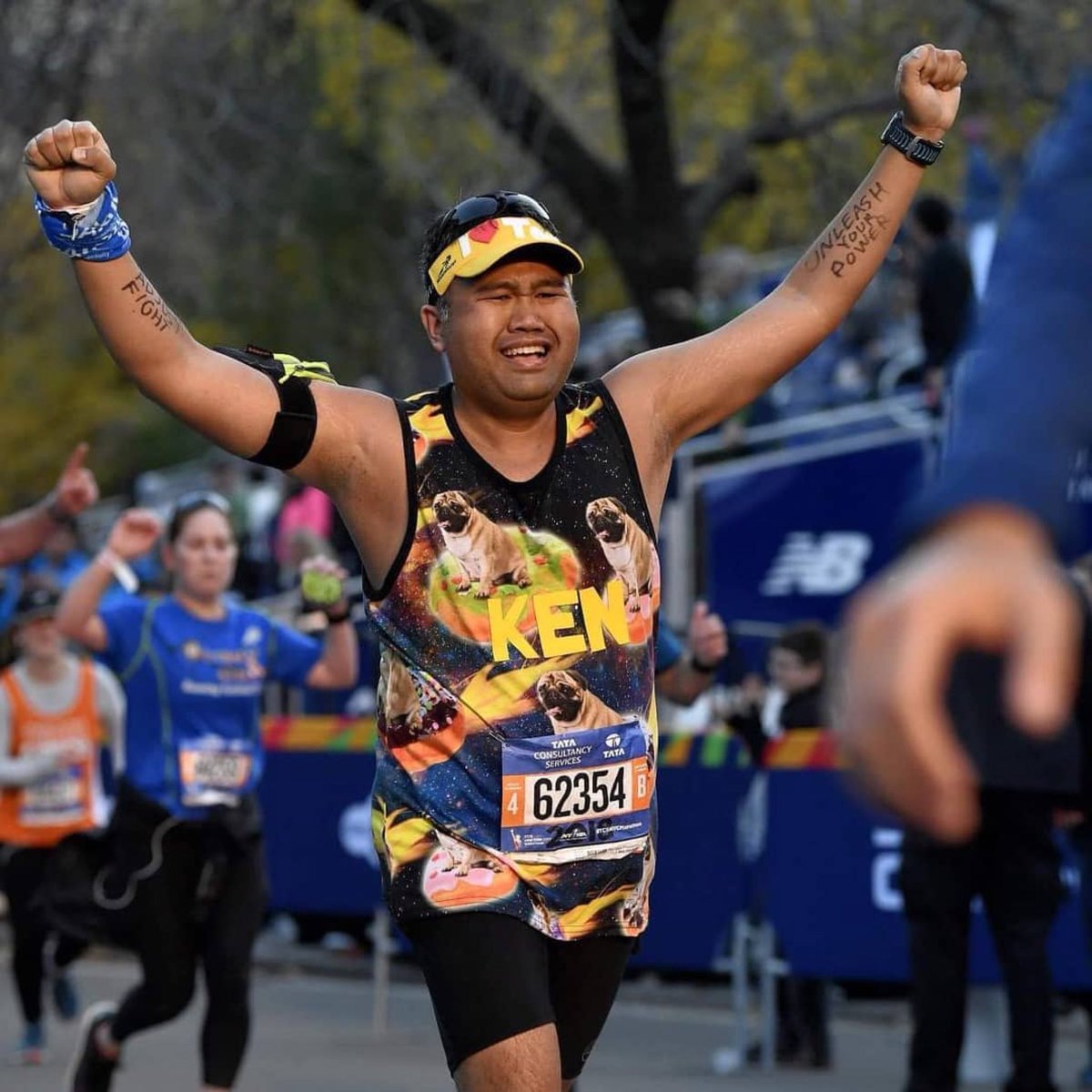 We wanted to congratulate the AMAZING <a href="/kenalegre/">KVALEGRE</a> for completing the <a href="/nycmarathon/">TCS New York City Marathon</a>🏃!!! Guess our tank top gives you wings! 😉