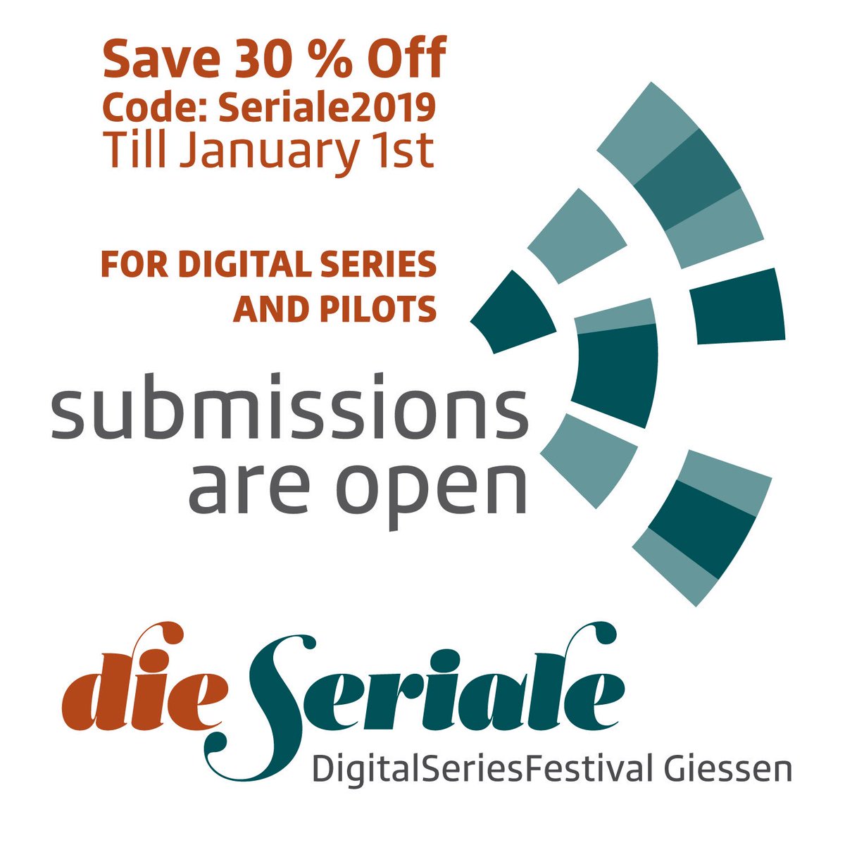 NEW YEAR SPECIAL OFFER! ⭐️
Submit your web series or pilot episode until January 1st and get a 30% discount! 🎉

Discount Code: Seriale2019
Submissions are possible through FilmFreeway: filmfreeway.com/dieSeriale