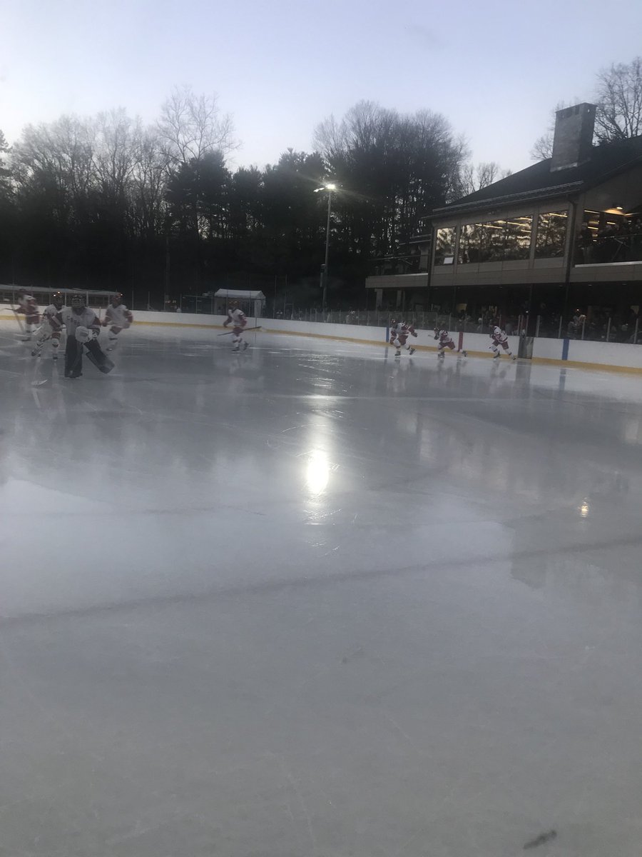 CTHSHockeyKC's tweet photo. The ice is ready and @bluewavepuck and @cardspuck will battle here 👈🏻 for this 👉🏻 in moments! #cthk https://t.co/9Nhpi3vddw