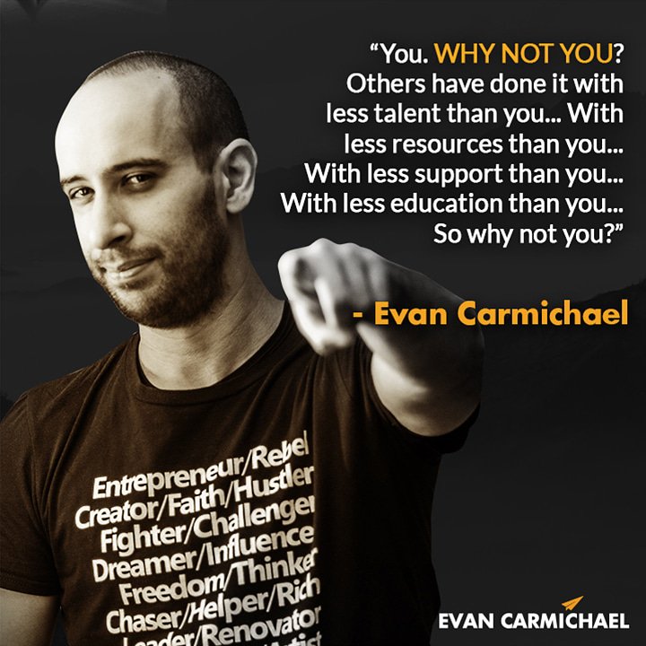 Evan Carmichael #Believe tweet media