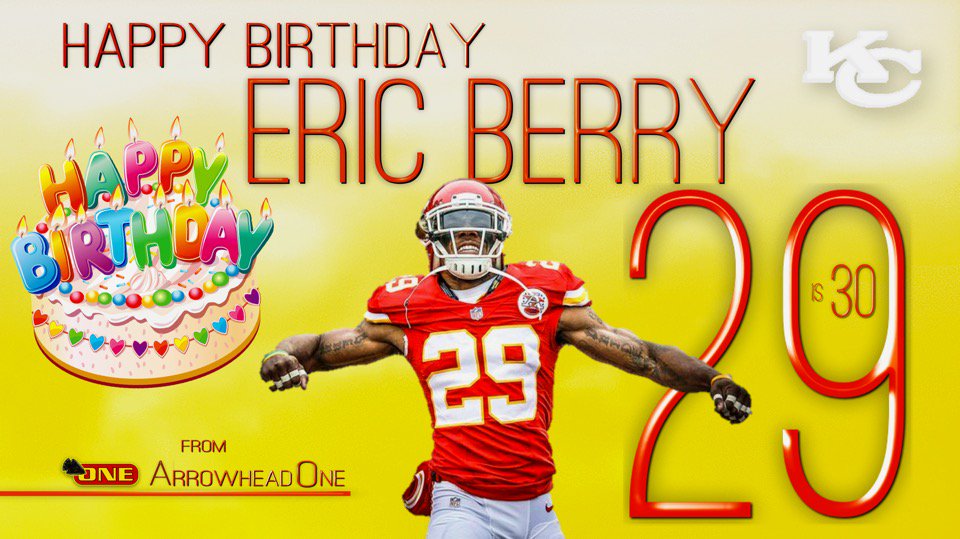 Happy Birthday --  ERIC BERRY from ArrowheadOne.    