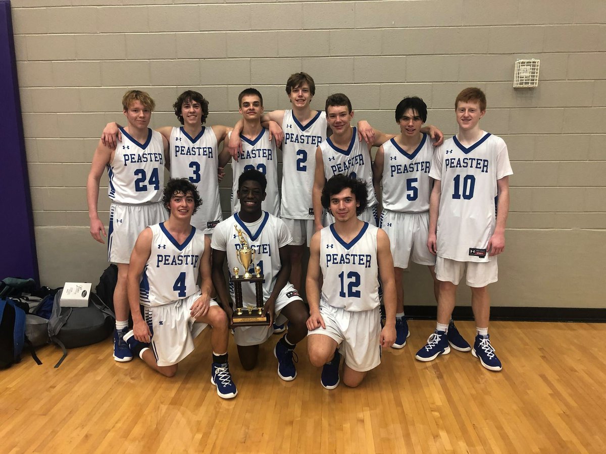 PeasterISD's tweet photo. Peaster defeated Burkburnett today 90-78 to win the consolation bracket at the 61st annual Whataburger Tournament. 🏆 #PeasterPride https://t.co/Up9SuBMk93