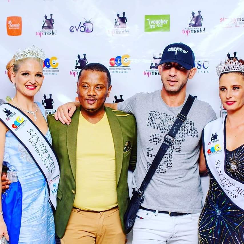 KZNTMSA's tweet photo. Our MD Mr Zakhele Khumalo and The MD of Cafe La Plage Mr David Manal with our Winner Wynett and our 1st Princess Simone at KZN TOP MODEL 2018 Finale! #evento #fashionevent #pageantevent #charityevent #kzntopmodel2018 https://t.co/Y2tzwaD5P3