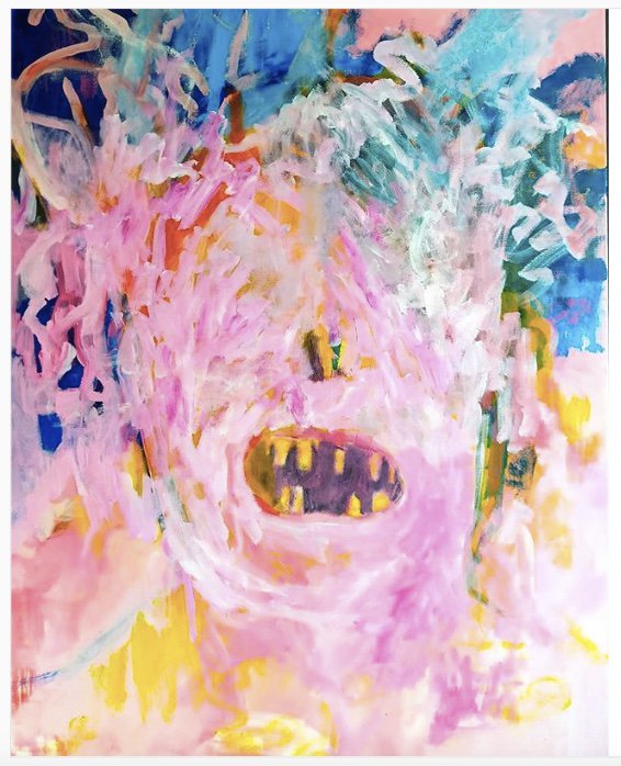 Painting by Tiitus Petäjäniemi, Candy day.