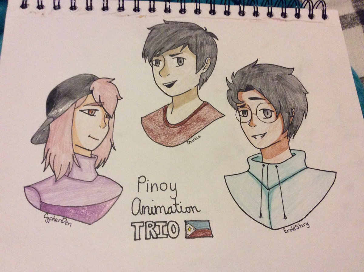 MisticRoses12's tweet photo. My favorite pinoy animators FTW!! They’re the peeps who inspire me <3 @eroldstory @OmNomDomz @thecypherden https://t.co/qu0SNCVKxZ