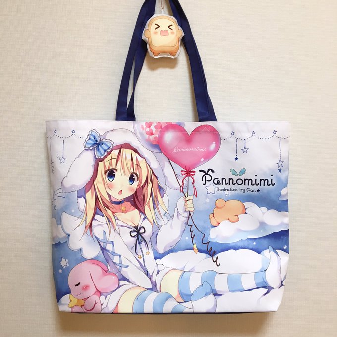 グッズセットのトートバッグとふにふにチャーム❄️
(ぱんのみみマンはついてこないよ) 