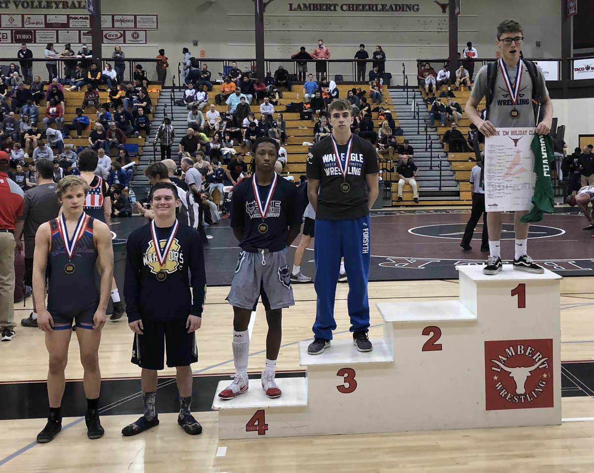 JoshStephen's tweet photo. South Forsyth wrestling places 11th as a team (out of 36 teams) with 3 placers... AJ Riner places 3rd, Luis Gonzalez places 4th, and Trevor Patrick places 5th. https://t.co/pm5RbT6iFS