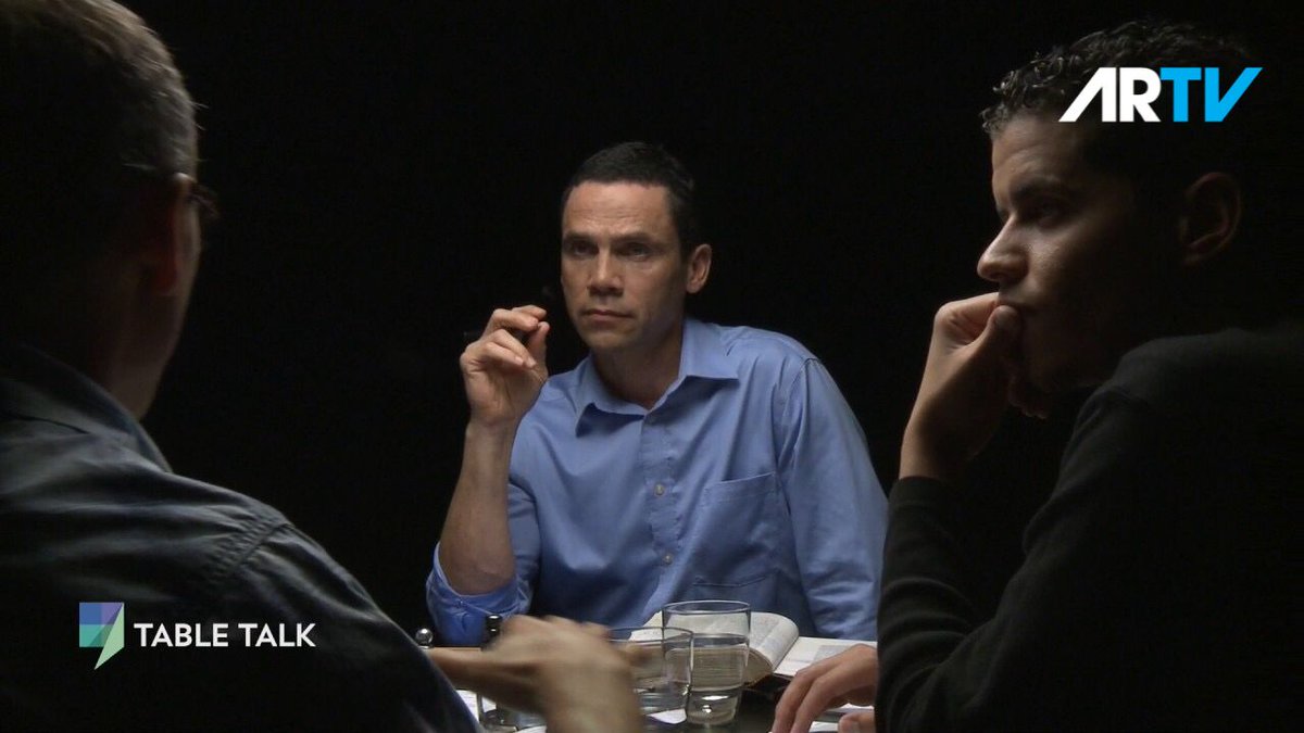 ARtvNow's tweet photo. Can we talk at the table while throwing rules and scripture out the window? 4 guys sit at the table for a little “Table Talk”.

Watch how they use the Bible &amp; their brains to debate on hot topics on https://t.co/m8KDNcqD2I (link in bio). #ARtvnow #TableTalk #Controversy https://t.co/f1YsNQo7uu