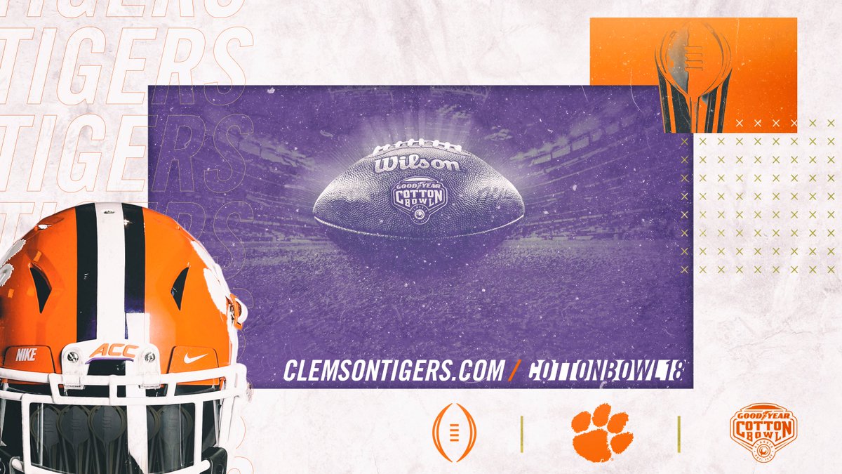 ClemsonFB's tweet photo. Recap the first half of the Cotton Bowl with photos, stats, content and more at https://t.co/UevKDq8gOI
#CFBPlaoff | #ALLIN https://t.co/lsdVkTIKiO