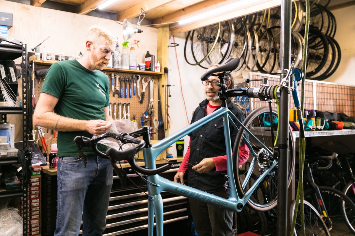 Our full-service bike shop will have you back on the road in no time.