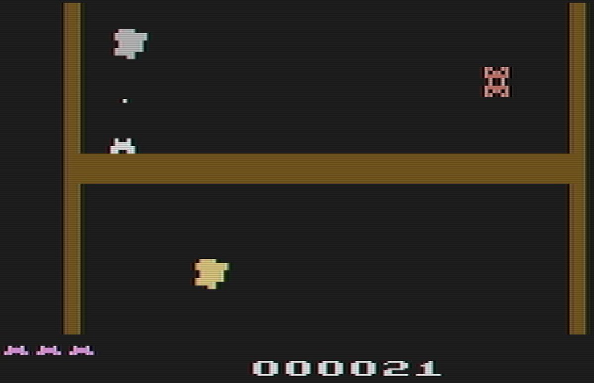 FlumpStudios's tweet photo. Has anyone out there tried the #Atari 2600 version of Horizon Shift?
Works great on a #HarmonyCart or just Stella.
Can't quite keep up with the #NintendoSwitch version, but I still think its fun :)
#AtariHomebrew https://t.co/r4sYDH4mpA