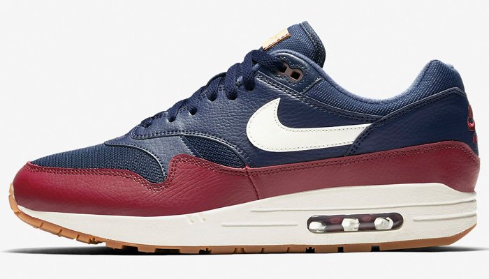 air max 1 navy sail team red