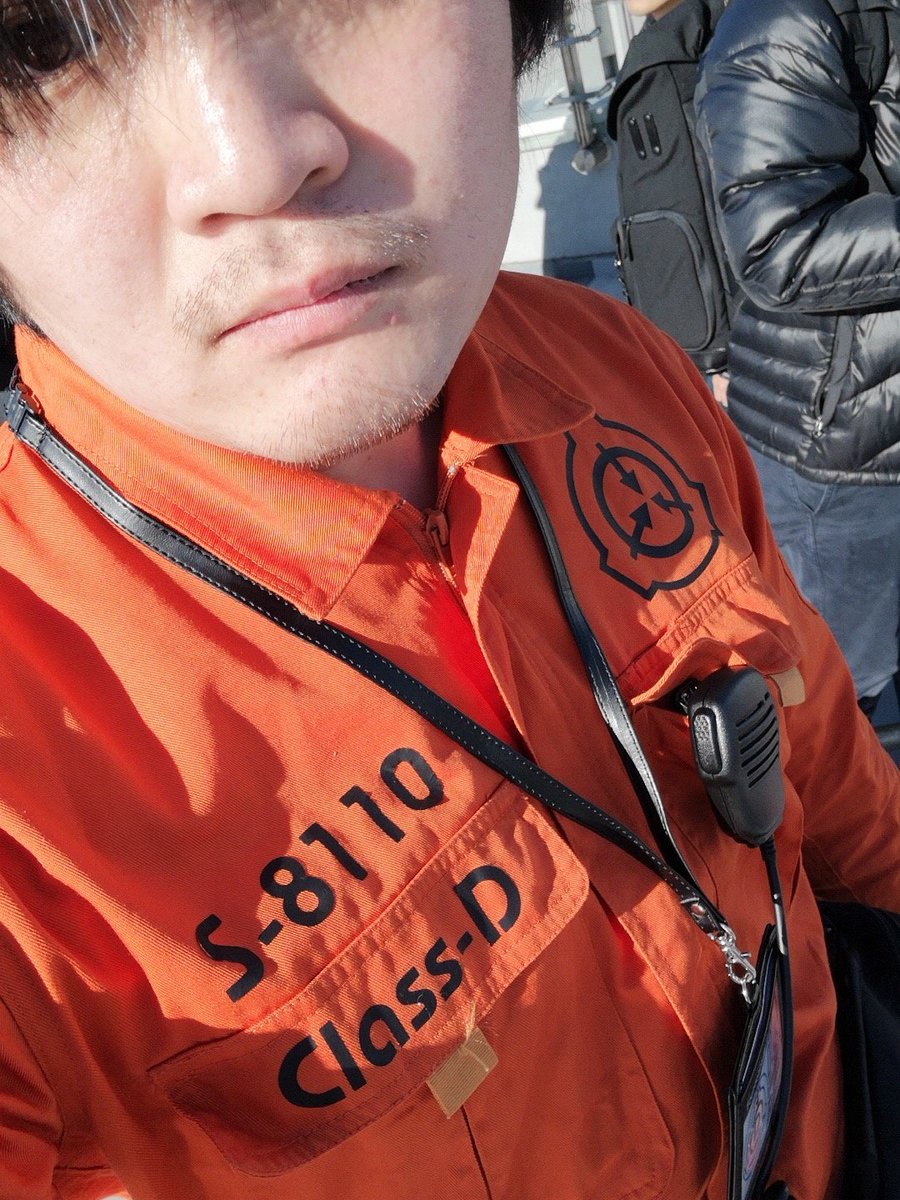 Scp財団職員イザヤ プレミアム Twitterren C95コスプレ Scp財団dクラス職員コスで西屋上エリアにおります Scp関連コスの方は来ていただけると嬉しいです T Co 0twssuptow Twitter
