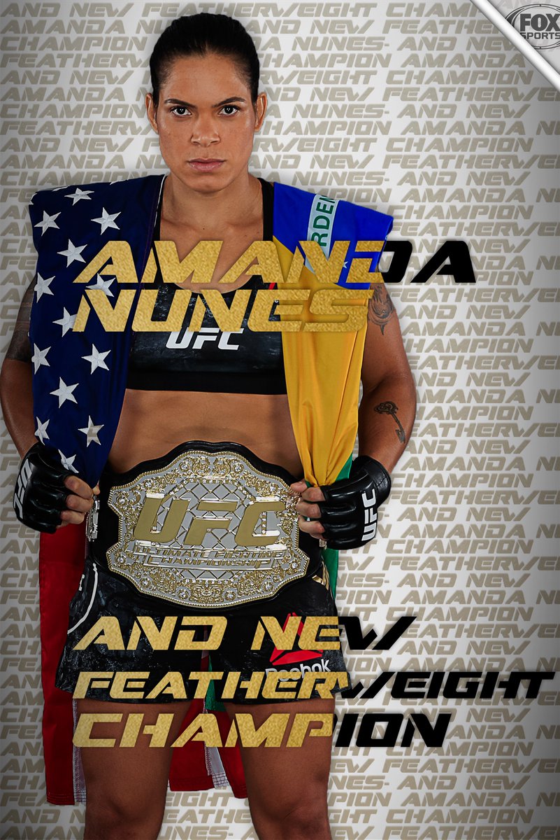 UFCONFOX's tweet photo. The Baddest Woman in the WORLD!

@Amanda_Leoa makes history by becoming the first woman fighter to become Double Champ! https://t.co/xyEXqACrDp