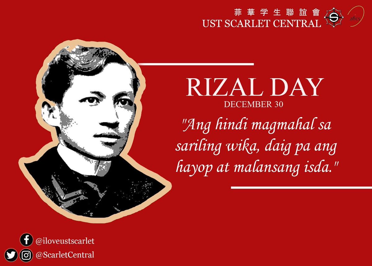 scarletcentral's tweet photo. "Ang hindi magmahal sa sariling wika, daig pa ang hayop at malansang isda."
- Dr. Jose Rizal

Pubmat by: Hazel Noble
#DoItWithSCARLET https://t.co/admOm7oXOS
