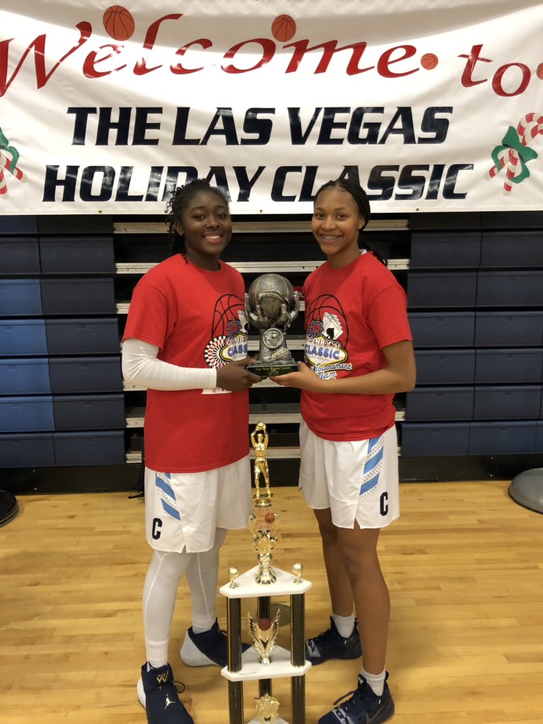 LV Holiday Classic Champs

@SwaggyE229 &amp; <a href="/taylor_bigby/">taylor bigby</a> Co-MVP’s, both with dominating performances over 3 days.

Congrats to <a href="/westhighgbball/">WHS Girls Basketball</a> on and Outstanding Tournament. 

Appreciate all the friends and families that supported their teams 👏🏼👏🏼