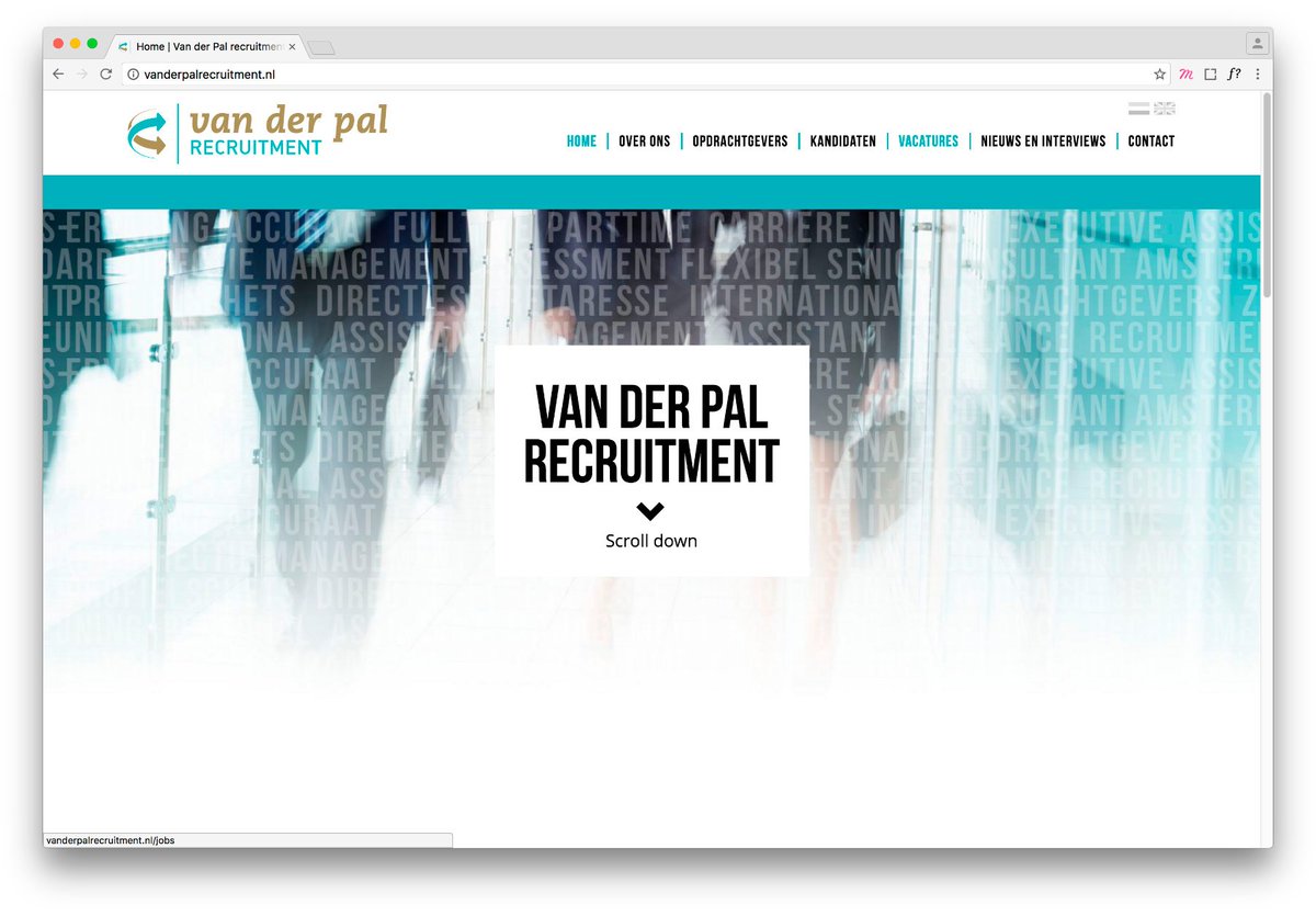 CASUS: van der Pal
Onderscheidende positionering in een overvolle W&amp;S markt!

OPLOSSING
Een prachtige site, PR campagne en media.

RESULTAAT
Het bedrijfsleven weet inmiddels dat van der Pal het meest integere recruitment bureau van Nederland is.

tomeloos.com/index.cfm/cont…