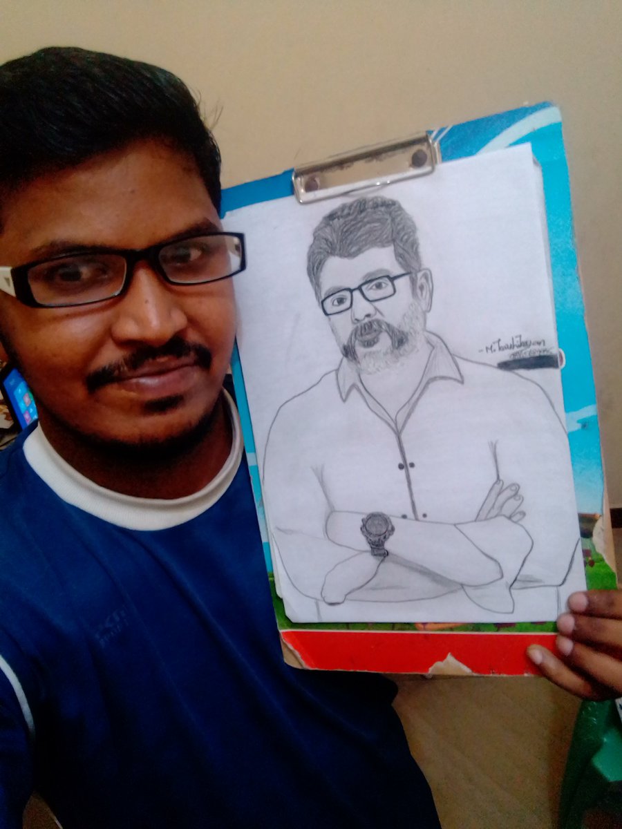 Karthimech26's tweet photo. #ViswasamTrailerFromToday
My pencil drawing from 
#ViswasamTrailer 
@SathyaJyothi_ @directorsiva  @immancomposer @imroboshankar https://t.co/dTXUnIdDZY