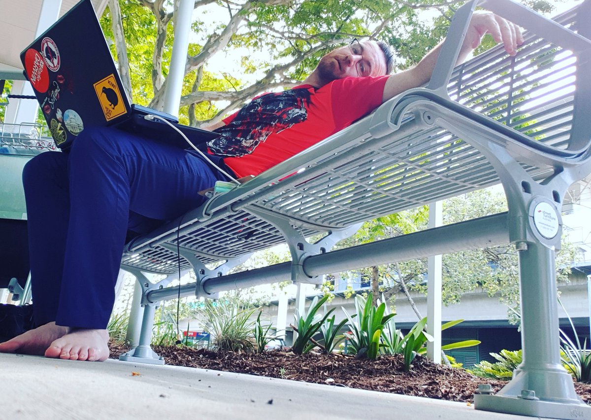 tomas_ford's tweet image. Aloha from Brisbane airport's tropical carpark