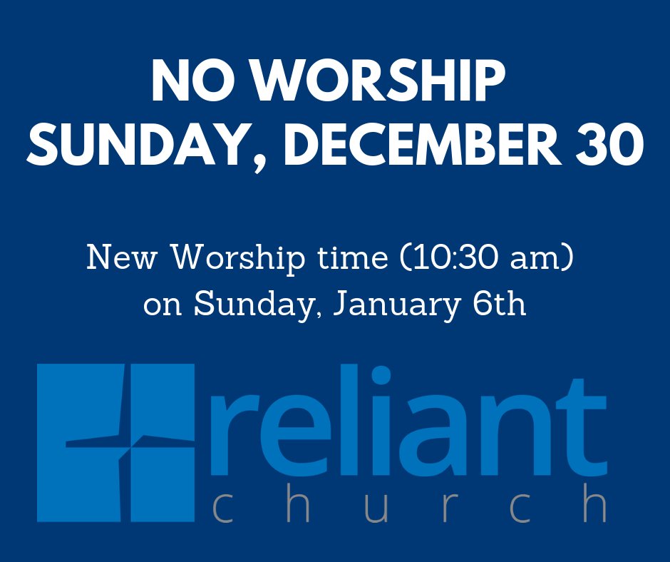 Reliant No Worship Tomorrow (December 30) - mailchi.mp/69b725aa8409/r…