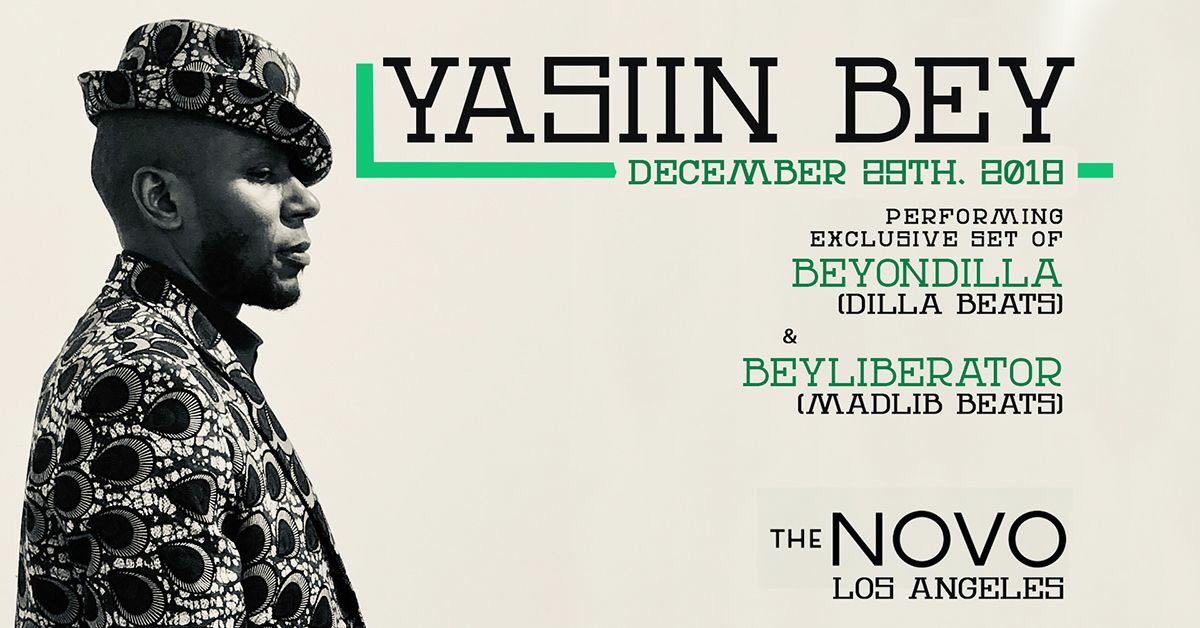 BtsOfAllNations's tweet photo. We’re opening for #YasiinBey performing over #Dilla &amp; #Madlib beats tonight @TheNovoDTLA w/  @mikestyles909 &amp; @djgabereal! @PorchliteMusic behind the lens. #beatsofallnations 🙏🏽 https://t.co/SKvH4wP1fT
