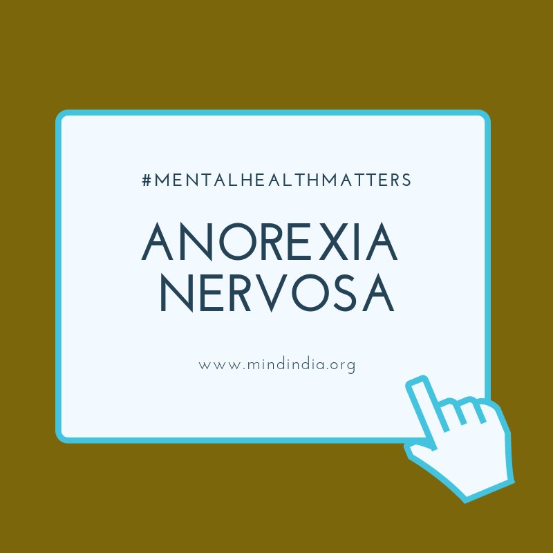 MINDINDIA2's tweet photo. Anorexia Nervosa, also known as anorexia, it is a potentially life- threatening disorder characterized by self- starvation and excessive weight loss. It is a mental disorder depicted by illogical fear of being overweight with a distorted perception of one’s image. #mentalhealth https://t.co/aVzq1WWnYp