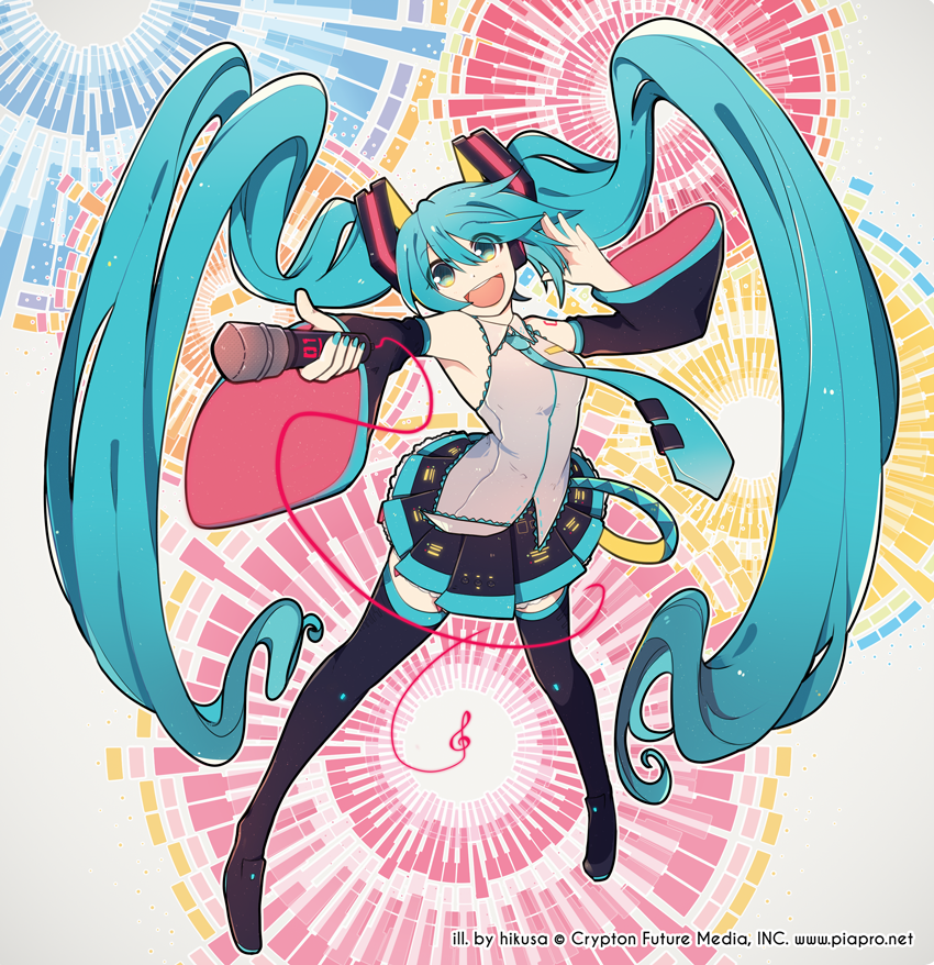 初音ミク 「#2018年自分が選ぶ今年の4枚 (><)ง 」|hikus☂のイラスト