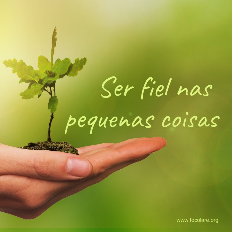 Focolare_org_pt's tweet photo. Passa palavra: Ser fiel nas pequenas coisas. #passapalavra_focolares https://t.co/PnCKKzsbBN