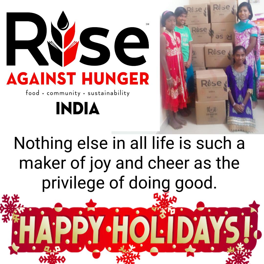RiseIndia2030's tweet photo. Nothing else in all life is such a maker of joy and cheer as the privilege of doing good...
#HappyHolidays and a #HappyNewYear from #teamrahi https://t.co/4Vft8bBI0y