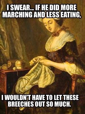 47thFootRedcoat's tweet photo. Thoughts for the new year...March more, Eat less..back to rations #redcoats #army #marching #rations #campfollowers #toobigforbreaches #angrywives #sewing #loseweight #18thcentury #reenactment #expensivecloth #kingsmen #huzzah https://t.co/n5WznysX3M