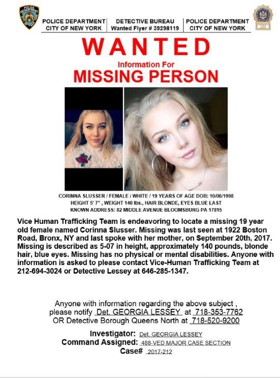 missingmatters_'s tweet photo. .@VINNYGUADAGNINO Can you please share? It’s believed she was sex trafficked. She could be anywhere near you. https://t.co/ALXwccWNJr