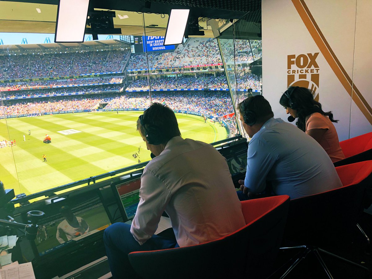 isaguha's tweet photo. Huge congrats to @BCCI on retaining the Border-Gavaskar Trophy. Brilliant to watch @Jaspritbumrah93 in full flow and to see how the pace attack have evolved. A great privilege to work on the Boxing Day Test for @FoxCricket #AUSvIND https://t.co/tJ6uoxlGmv
