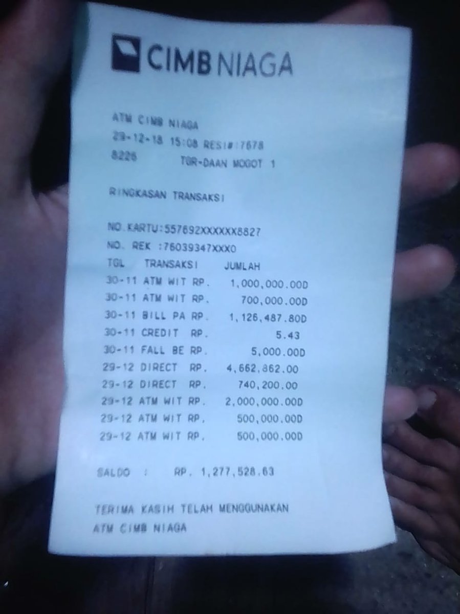 Cimb Niaga בטוויטר Selamat Pagi Saldo Per Hari Dijumlahkan Dibagi Total Hari Dalam Satu Bulan Terima Kasih Boby